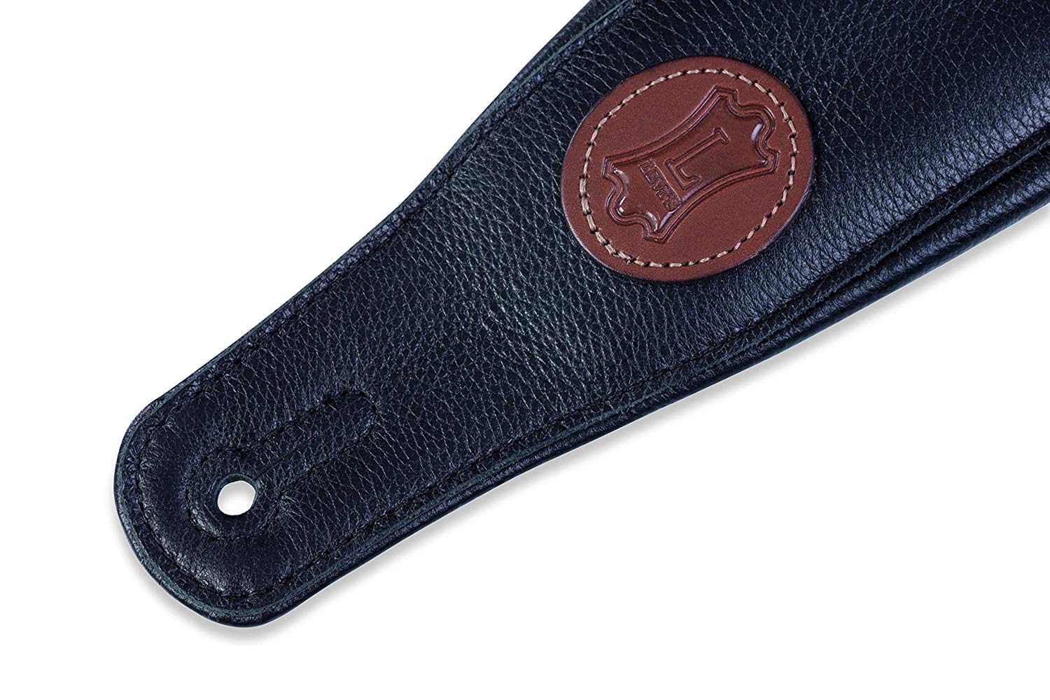 Levy's Leathers MSS2-BLK Garment Leather Guitar Strap, Black - Image 3