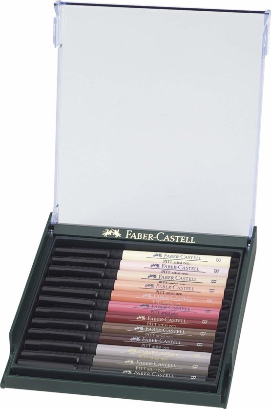 Faber-Castell Skin Tones Pitt Brush Pen (Pack of 12) - Image 2