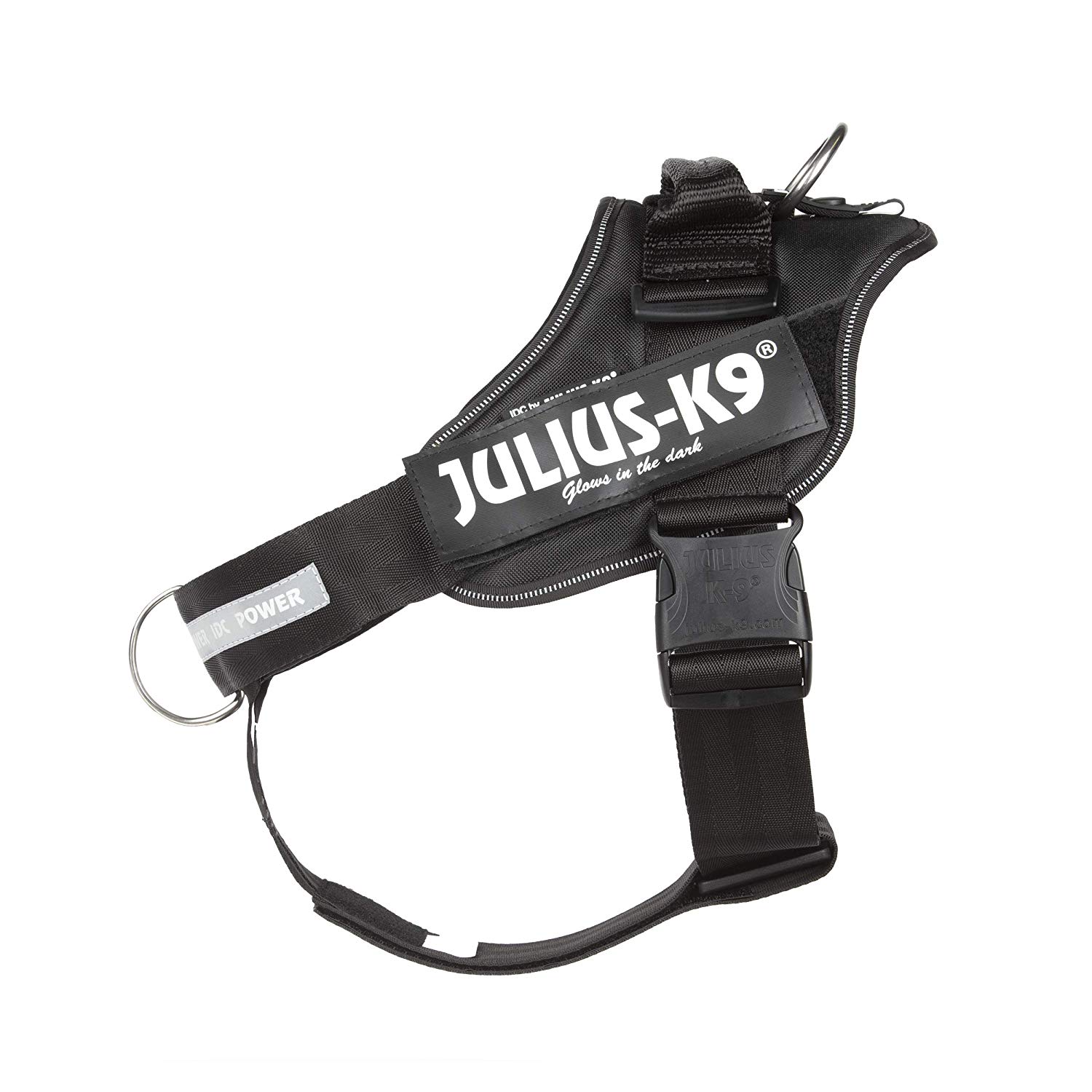 Julius-K9 Idc Dog Harness with Front Control Belt, Black, L/1