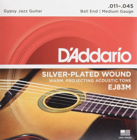 D'Addario EJ83M Gypsy Jazz Acoustic Guitar Strings 11-45