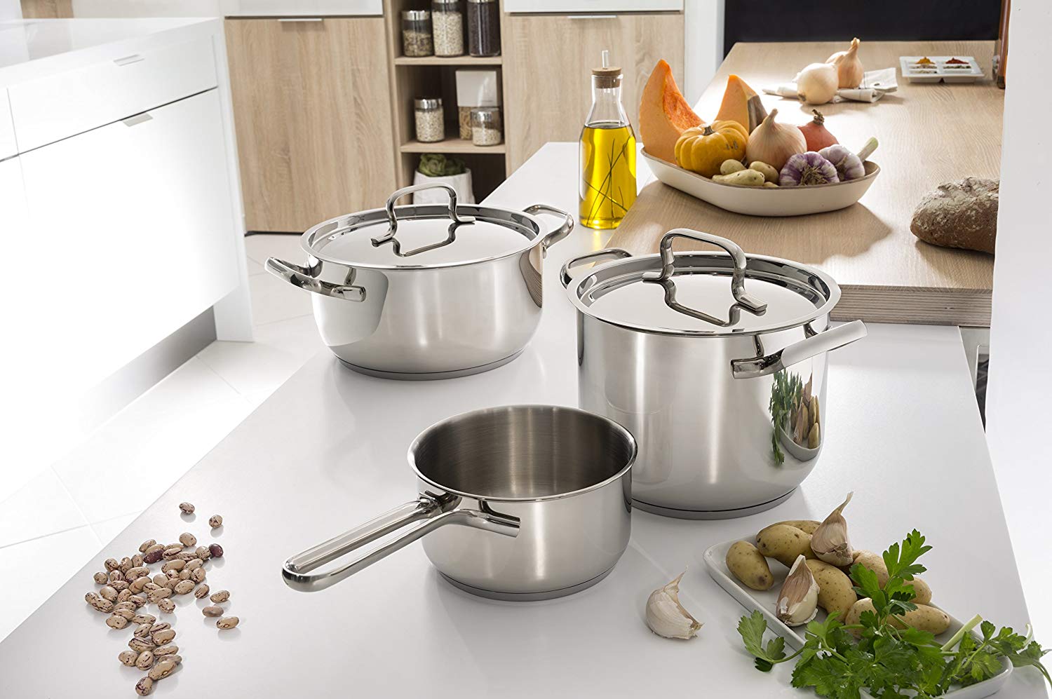 Lagostina Sfiziosa Saucepan Set, Stainless Steel, 13-Piece, 13 pezzi - Image 2