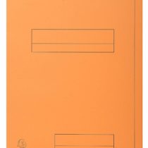 Exacompta - Ref. 335007E - Super 210 Printed 2 Flap Folders, A4 - Orange, Pack of 50