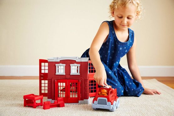 Green Toys Fire Station Playset - Image 3