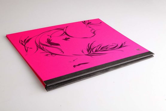 Clairefontaine Art Folder, 24x32cm, Elastic Straps - Fuchsia - Image 2