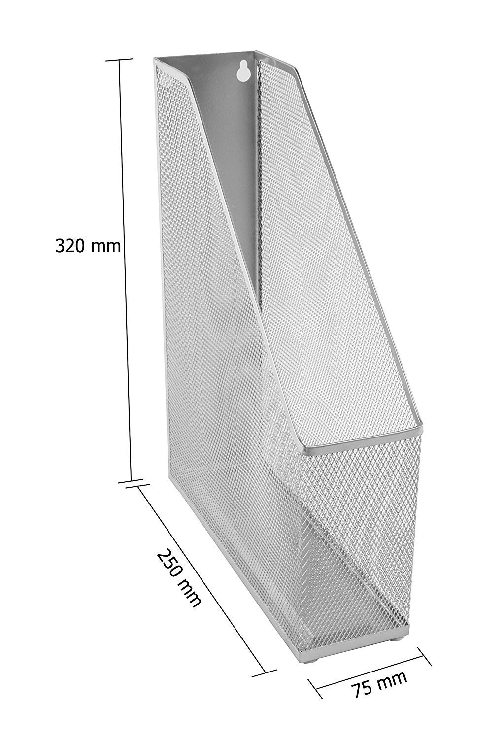 OSCO Wiremesh Magazine Rack, High-Density Steel Wire Mesh Desk File & Magazine Holder with Rubber Feet - Image 4