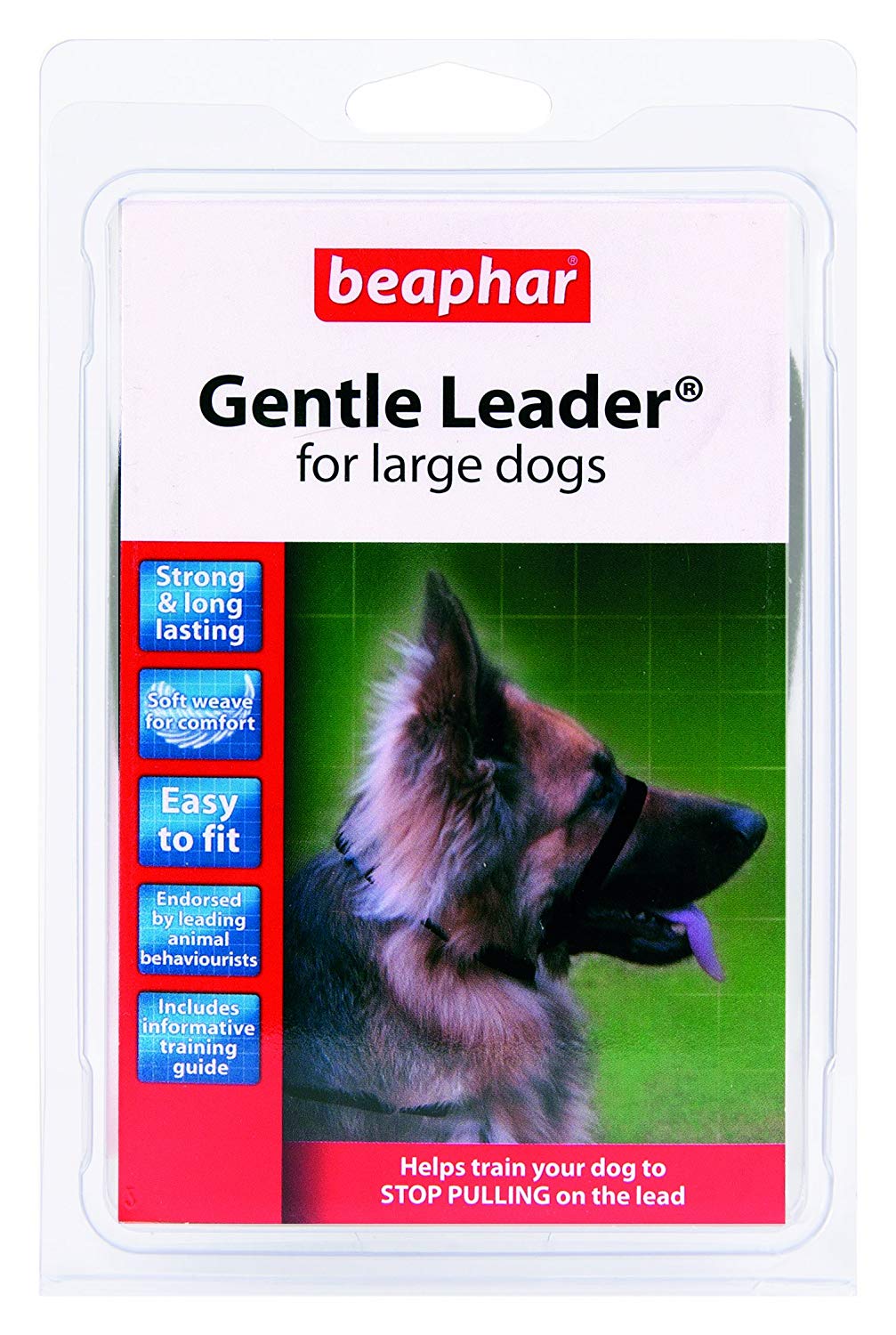 Beaphar, Gentle Leader Head Collar for Large Dogs, Training Aid, Stops Pulling On The Lead, Immediate Effect