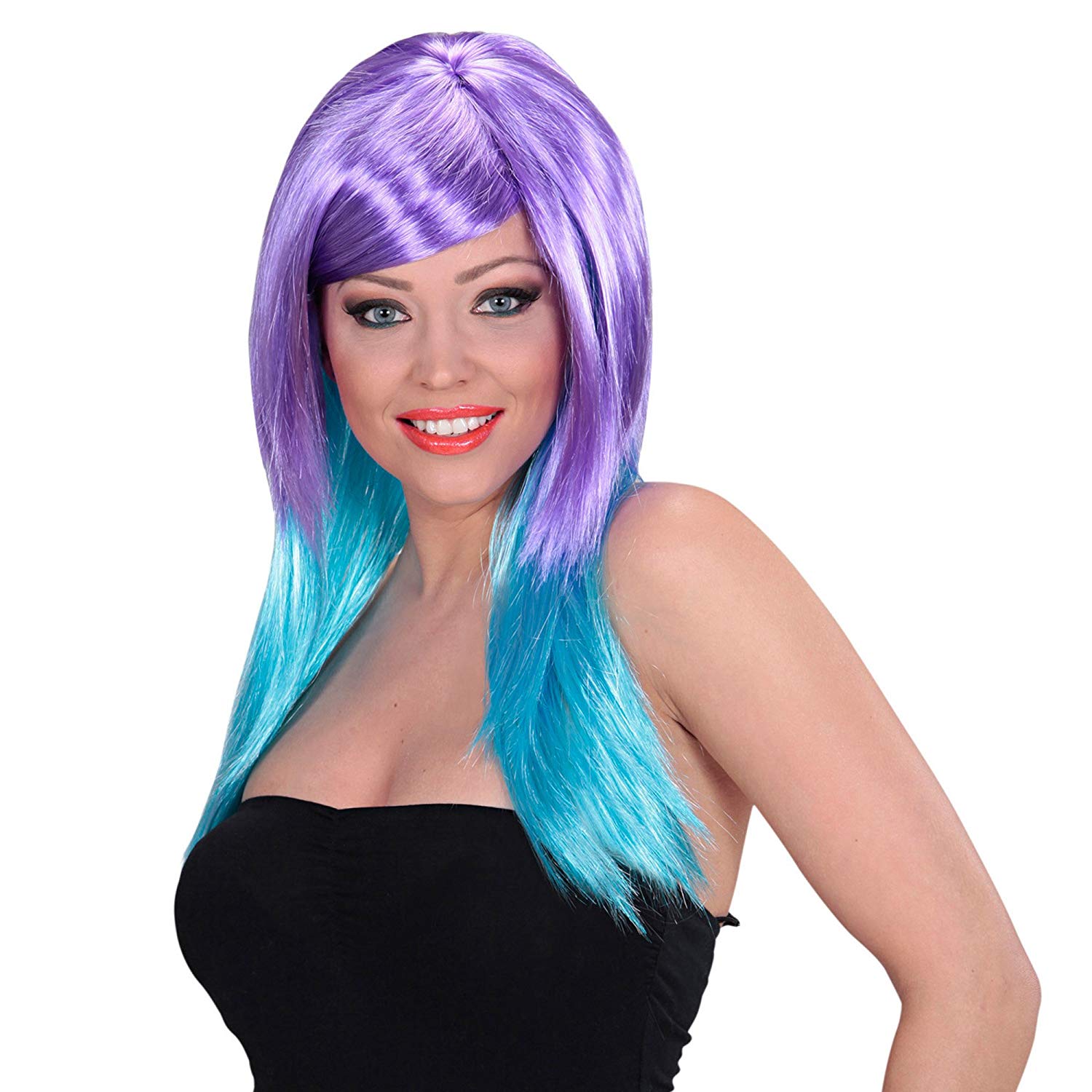 Widmann F9575 2 Tone Wig, Multicoloured