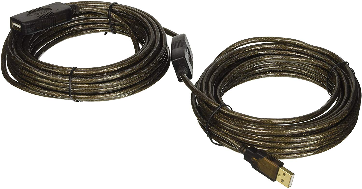 DeLock Extension Cable USB 2.0 Active (S) 15m, Schwarz, Rot, Gelb, Multi