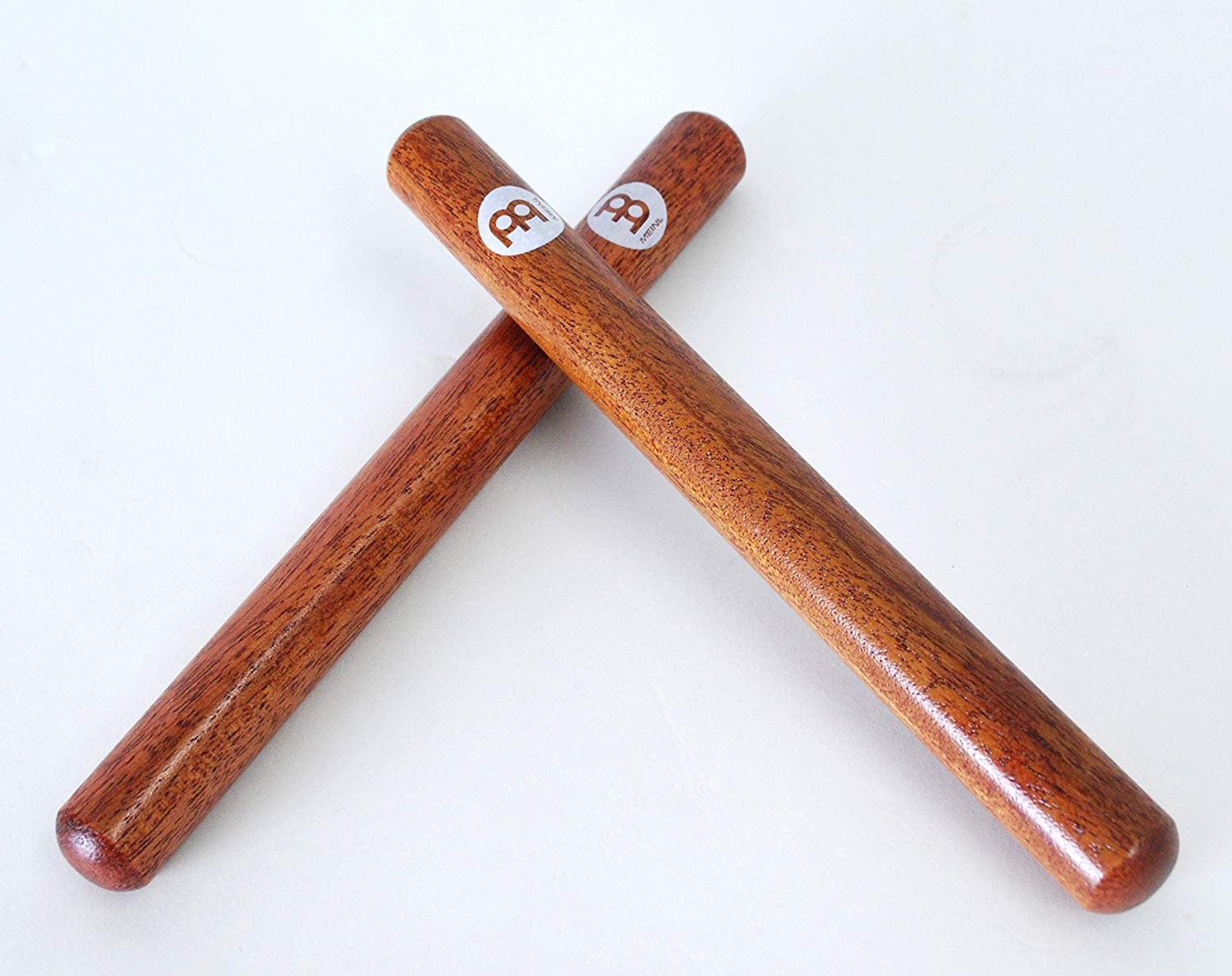 Meinl Percussion Wood Claves Deluxe - 1 Pair of Cylindrical Claves - Musical Instrument - Walnut, Natural (CL18) - Image 4