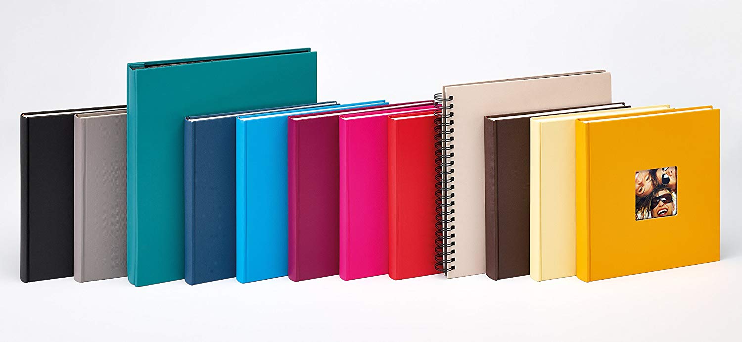 walther design Photo Album Blue 400 Photos 10x15 cm Stock Album with Cover Punching, Fun EA-110-L, 31 x 33 cm - Image 3