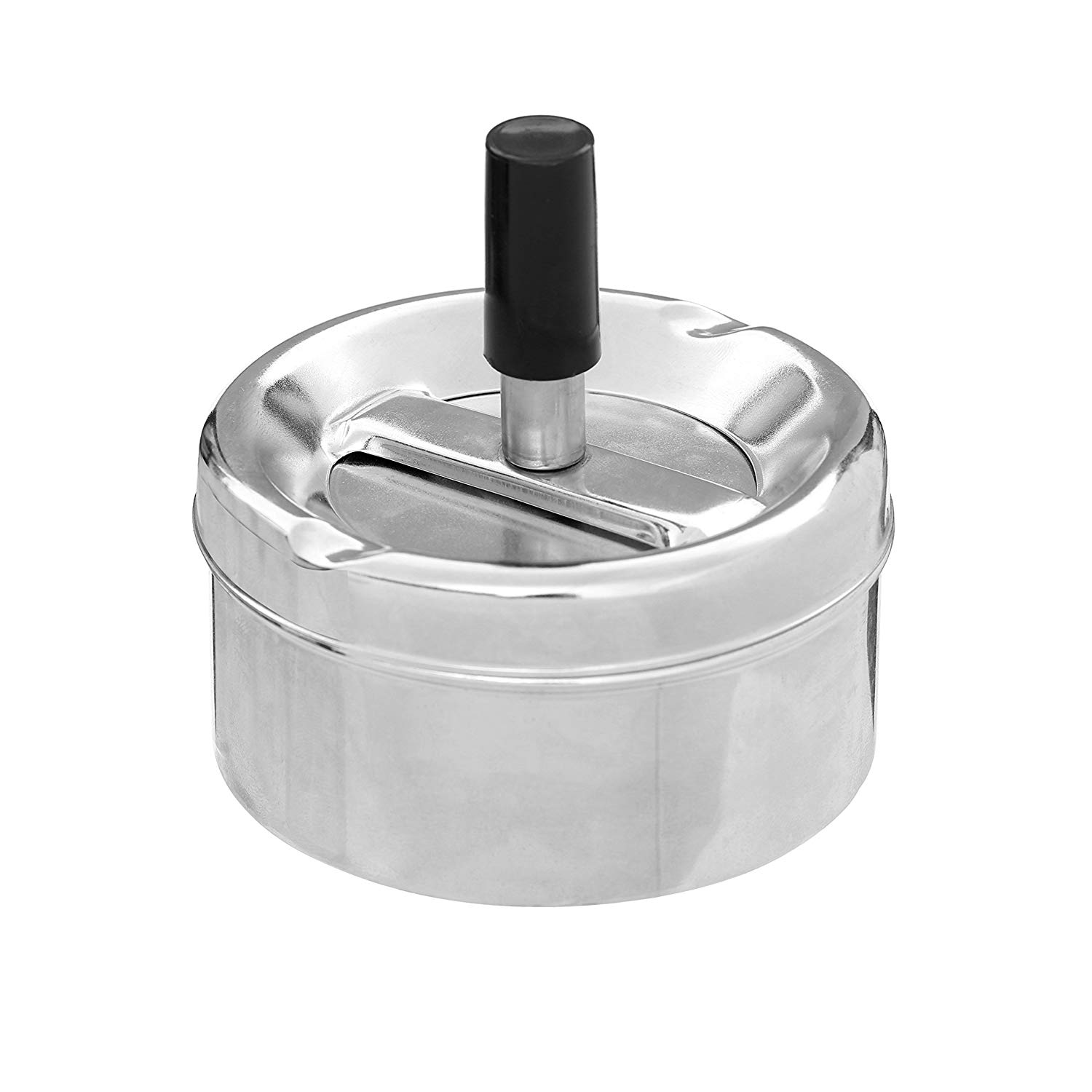 Premier Housewares 305204 Ash Tray Small Silver Outdoor Ashtray Chrome