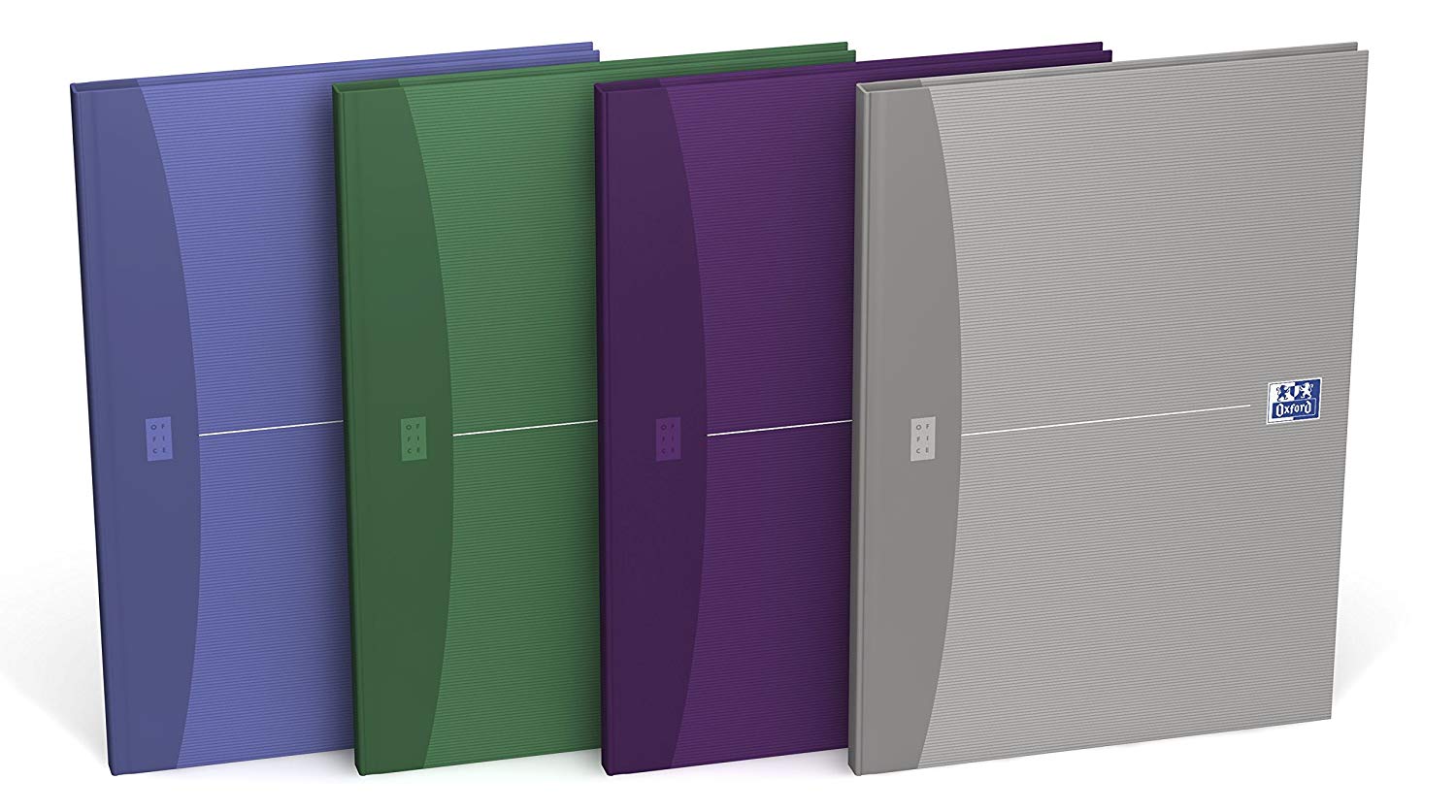 Oxford Office Essentials A4 Hardback Casebound Notebook Narrow Ruled with Margin 192 Page, Assorted Colours, 5 Notebooks