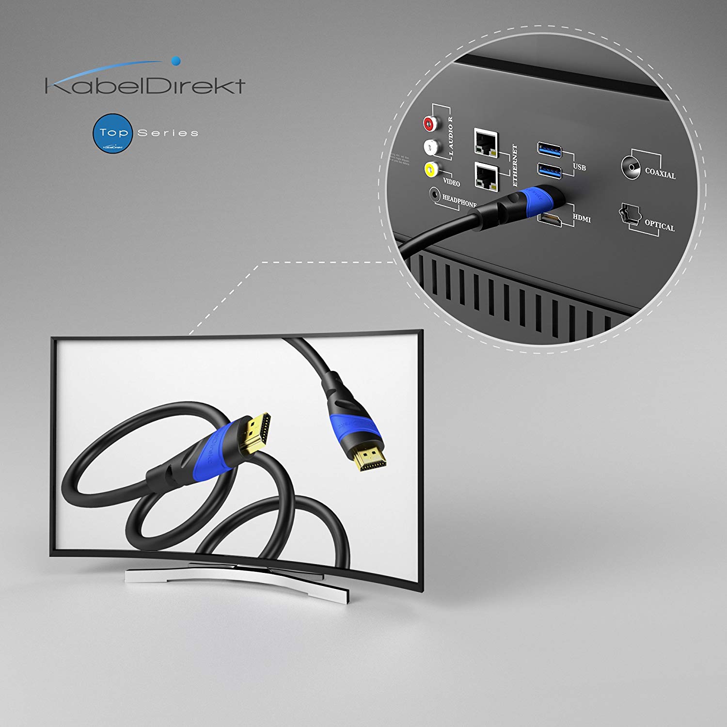 KabelDirekt, 8K / 4K HDMI Cable, 2m & More HDMI Cables (0.15m-22.5m), German-Engineered HDMI Lead - Image 4