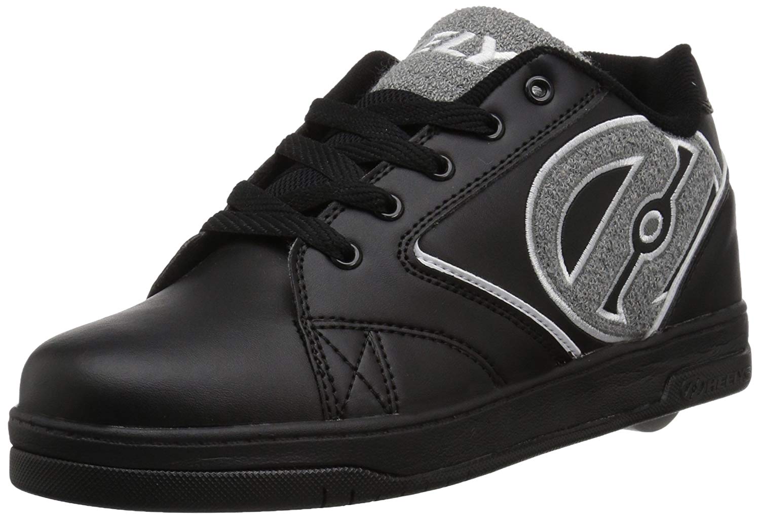 Heelys Unisex Kids’ Fitness Shoes, Multicolour (Black/Grey Terry Logo 000), 13 UK (32 EU), Multicolour Black Grey Terry Logo 000