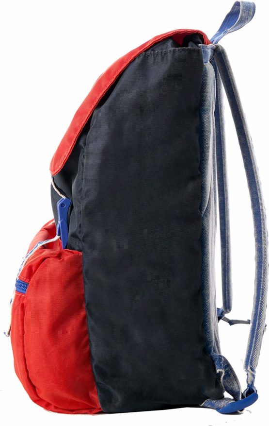 Invicta Jolly Vintage Casual Daypack, 35 cm, Red (Rosso e Blu) - Image 3