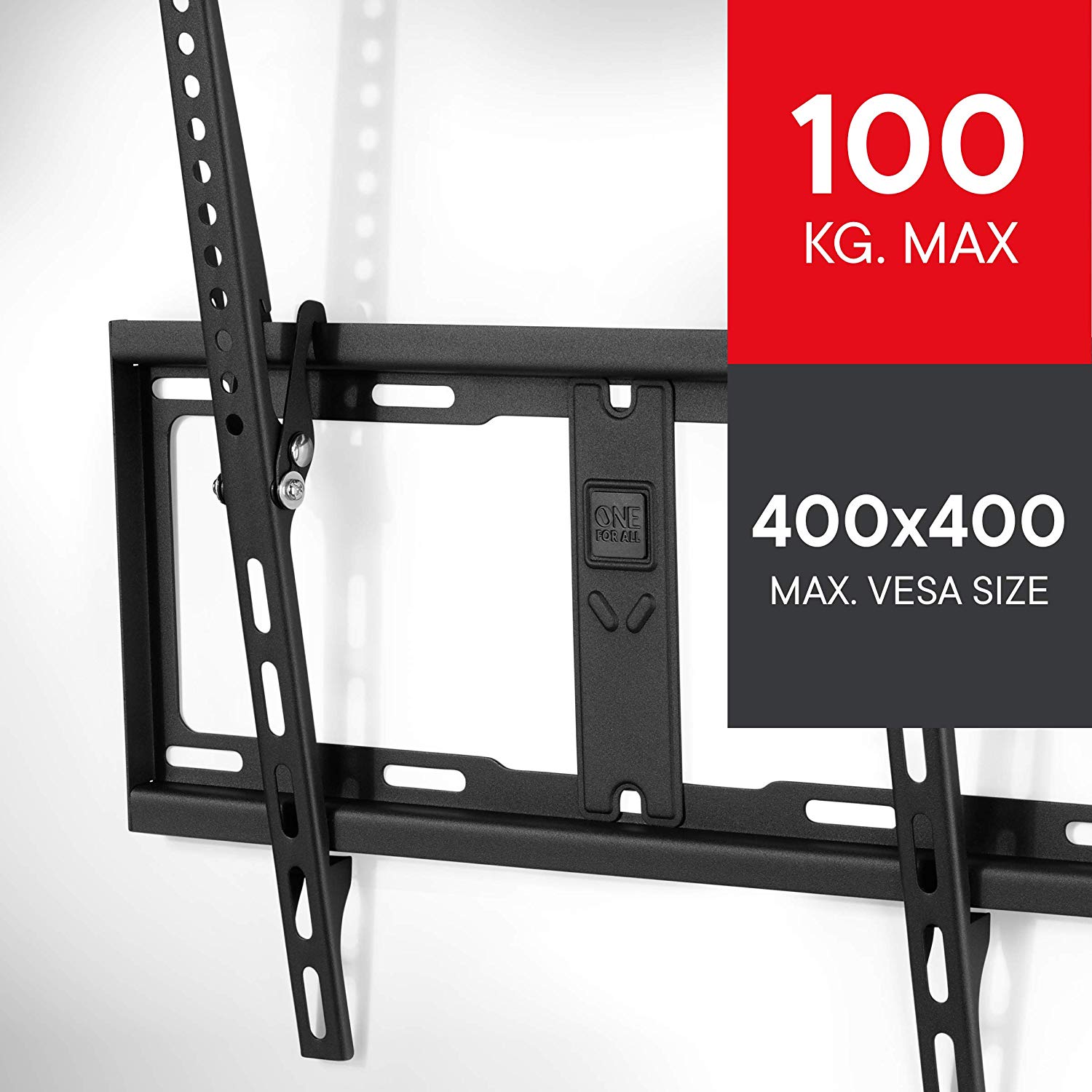 One For All TV Bracket, Tilt (15°) Wall Mount, Screen size 32-65 Inch, For All types of TVs (LED LCD Plasma) - Image 4