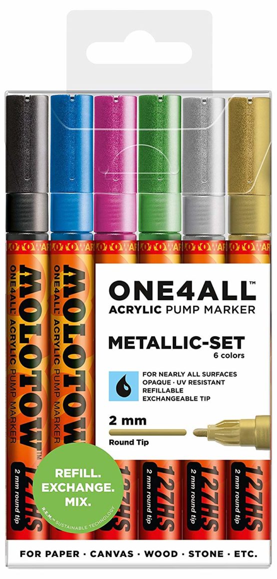 Molotow One4All 127HS 200197 Set Metallic 6, 2 mm.
