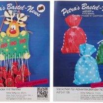 Petra's Craft News Advent Calendar Reindeer Felt Advent Calendar Numbers with Wooden Parts Kit, 22 x 32 x 11 cm, Wood Colour