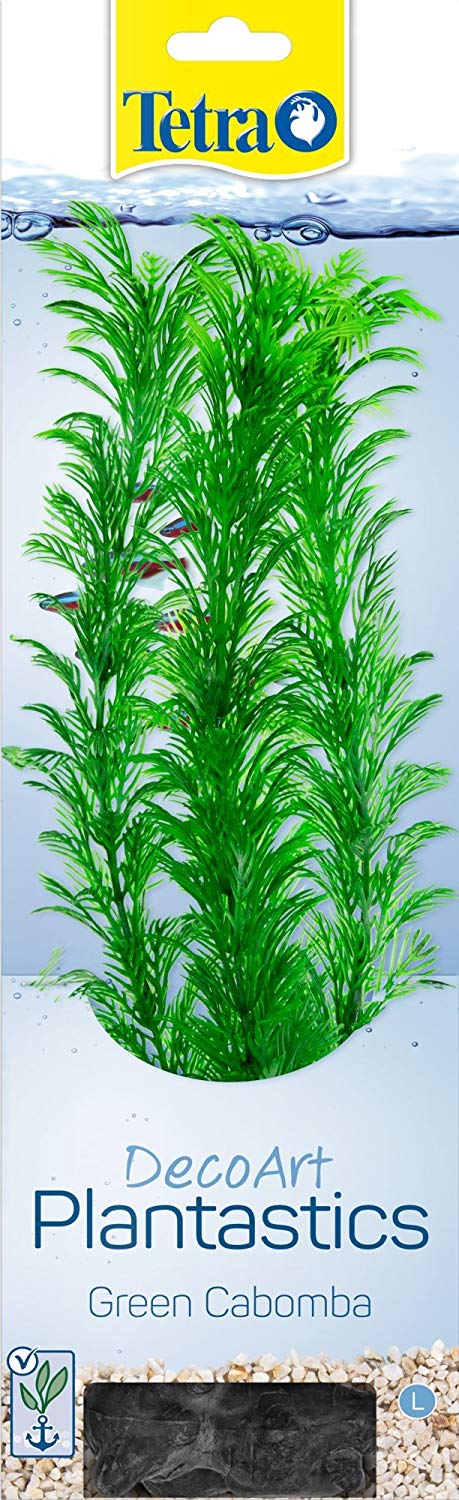 Tetra DecoArt Artificial Aquatic Plants for Aquarium Fish Tank Green Cabomba, Large - Image 3