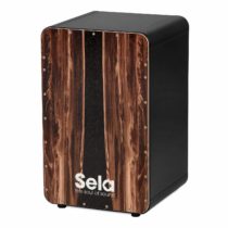 Sela SE 089 Casela Dark Nut Snare Cajon with Hard Splash Playing Surface/Pre-Assembled, Black