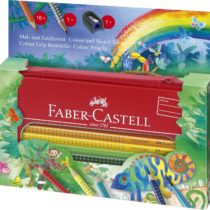 Faber-Castell Colour Grip 112452 Colouring and Drawing Set 18 Pieces in Metal Case