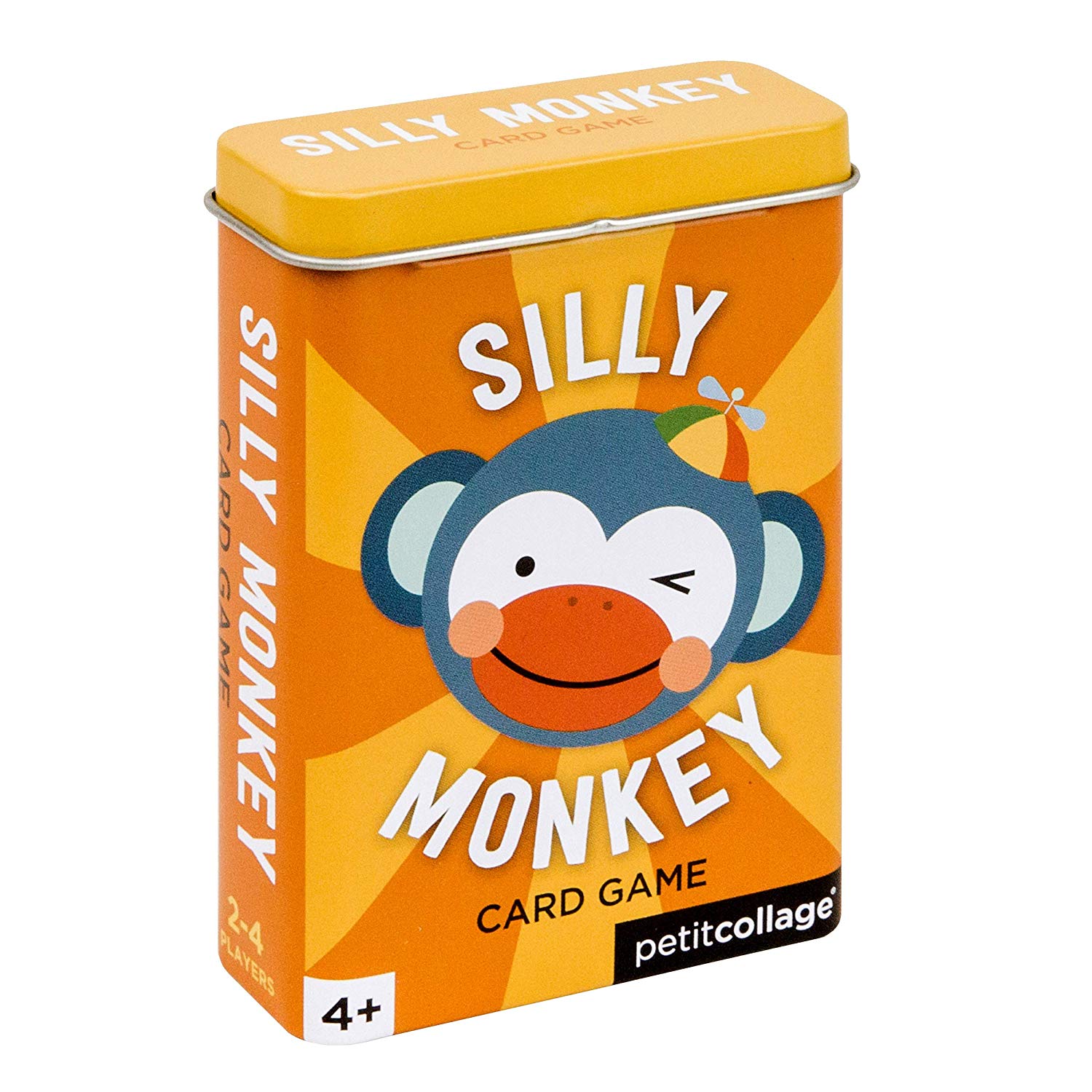 Petit Collage Silly Monkey Kids Card Game, Exciting and Colorful Family Game with Sturdy Storage Tin Included, Easy to Play - Image 2
