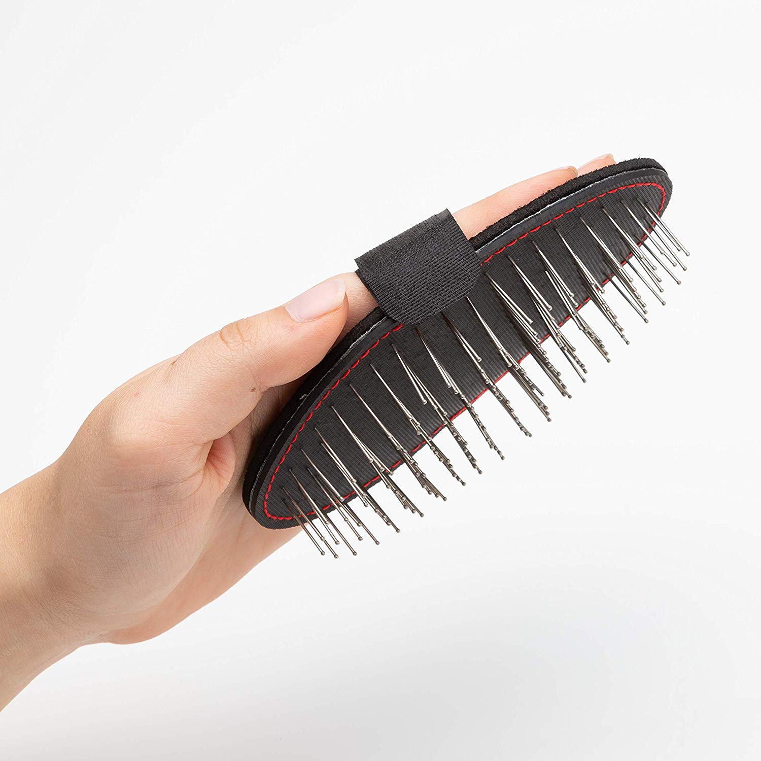 Mikki Dog, Puppy, Cat Grooming Palm Pad Glove Brush - Gentle Grooming - For Terriers and Wire Coats, Clear - Image 3