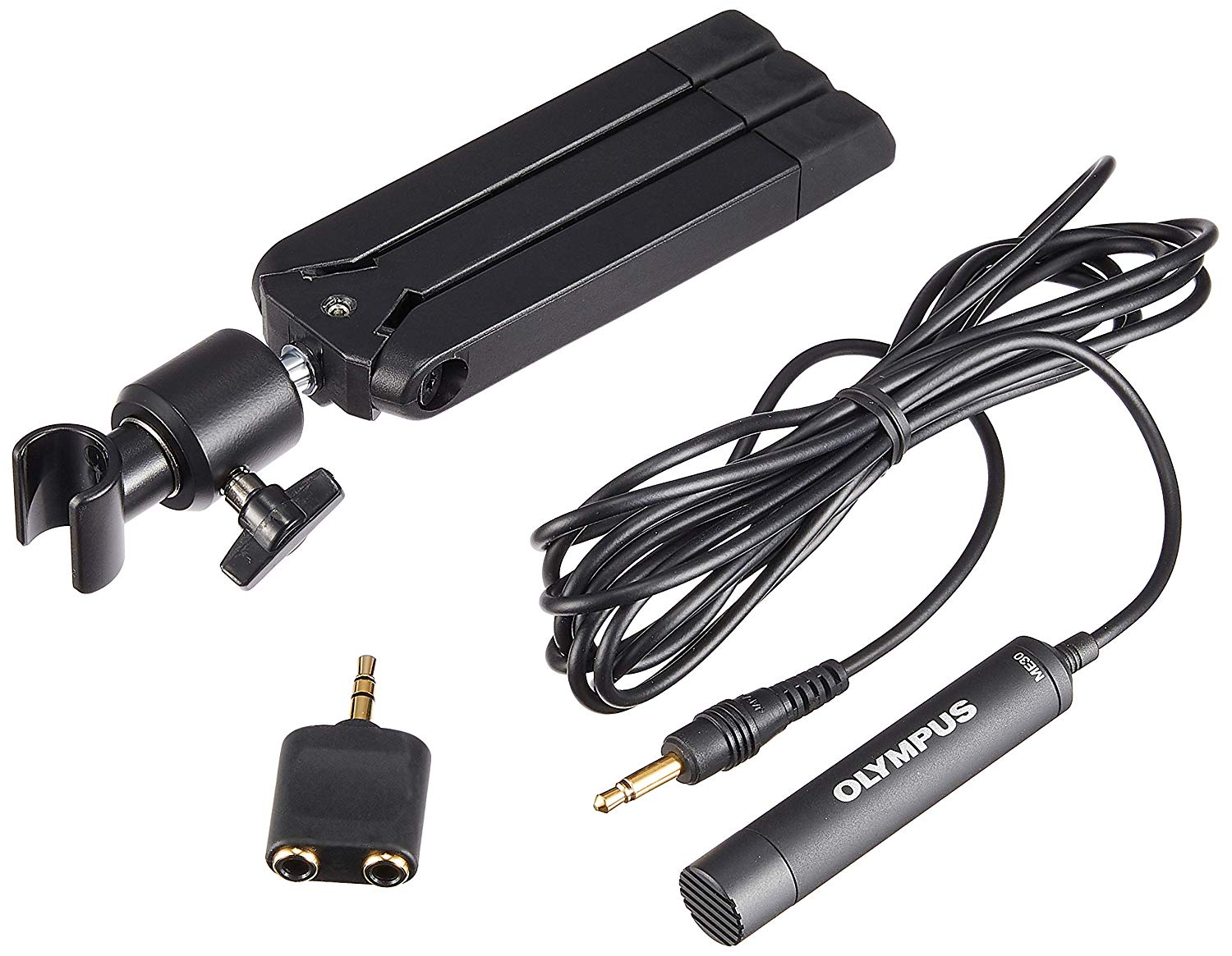 Olympus ME 30W Professional Stereo Microphone Kit for Conference and Field Recording, black - Image 2