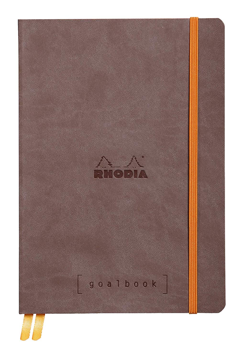 RHODIA 117743C, Notebook Bullet Journal Goalbook Chocolate, A5 14.8x21cm, Dotted, 240 pages, Ivory 90g/m² paper, 2 Ribbons
