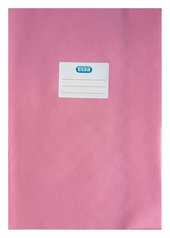 Landre 100420059 Protective Notebook Cover for DIN A4 PVC with Embossed Raffia Effect [Pack of 10] White Exercise Book Protector, for DIN A4 Pink - Image 2