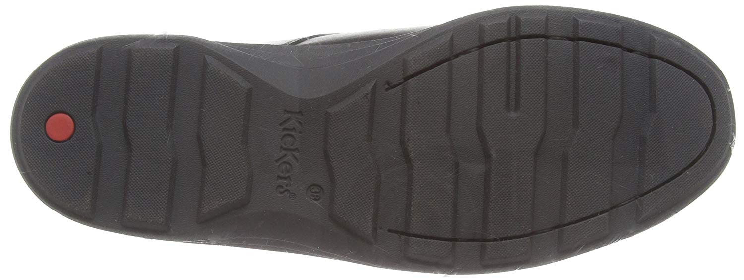 Kickers Boy's Reasan Single Strap Black Leather School Shoes, 11 UK Child - Image 4