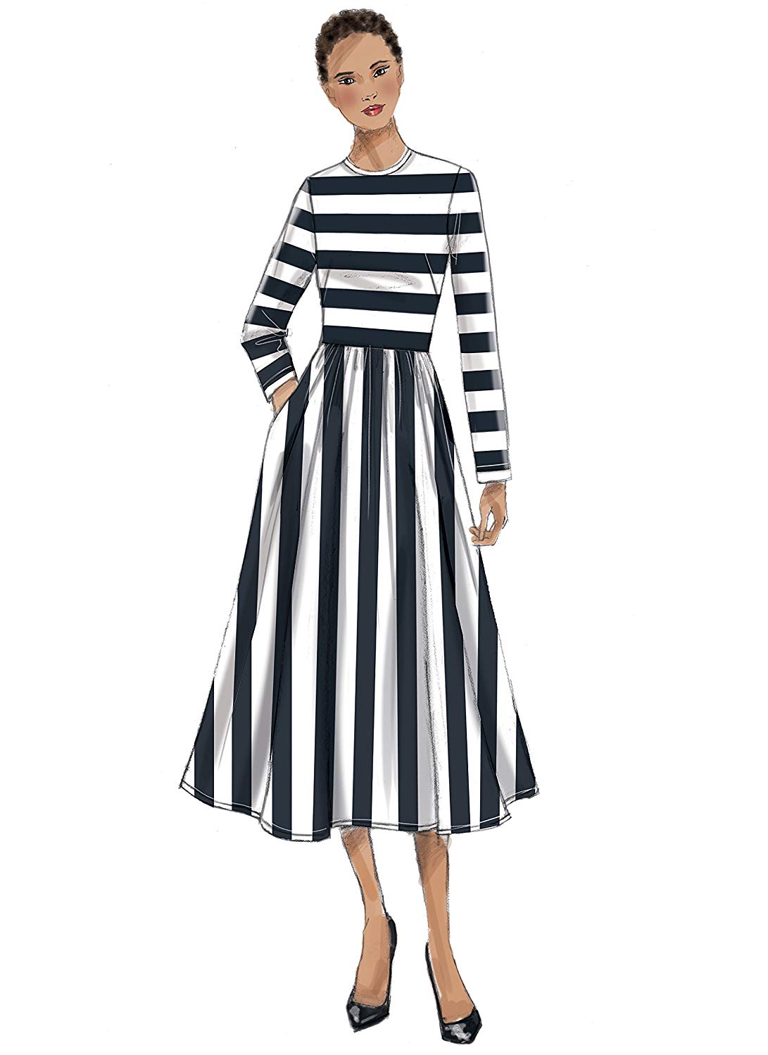 Vogue Patterns 9197 E5 Misses Dress,Sizes 14-22, Tissue, Multicoloured, Multicolor, 15.00 x 0.5 x 22.00 cm - Image 2