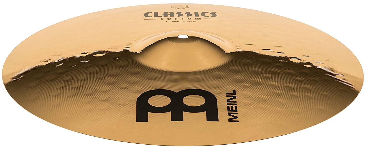 Meinl Cymbals Classics Custom Brilliant Crash Medium Cymbal 18 inch (Video) for Drum Set (45,72cm) B12 Bronze - Image 3