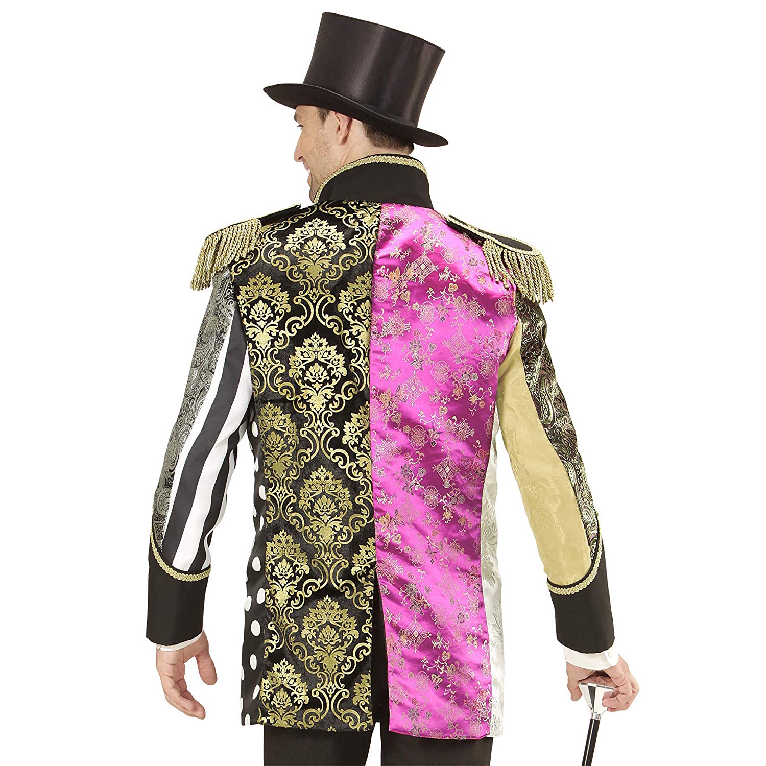 Widmann ? Jacquard Patchwork Parade Dressing-Up Costume Men's Coat, Multicolor - Image 3