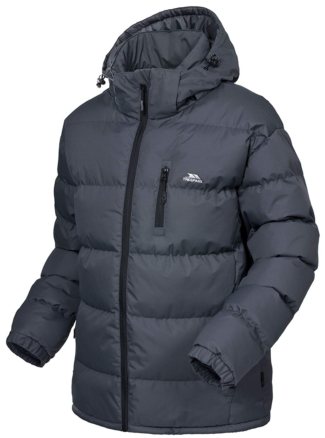 Trespass Mens Padded Jacket Casual Winter Coat Clip, Flint, XXS