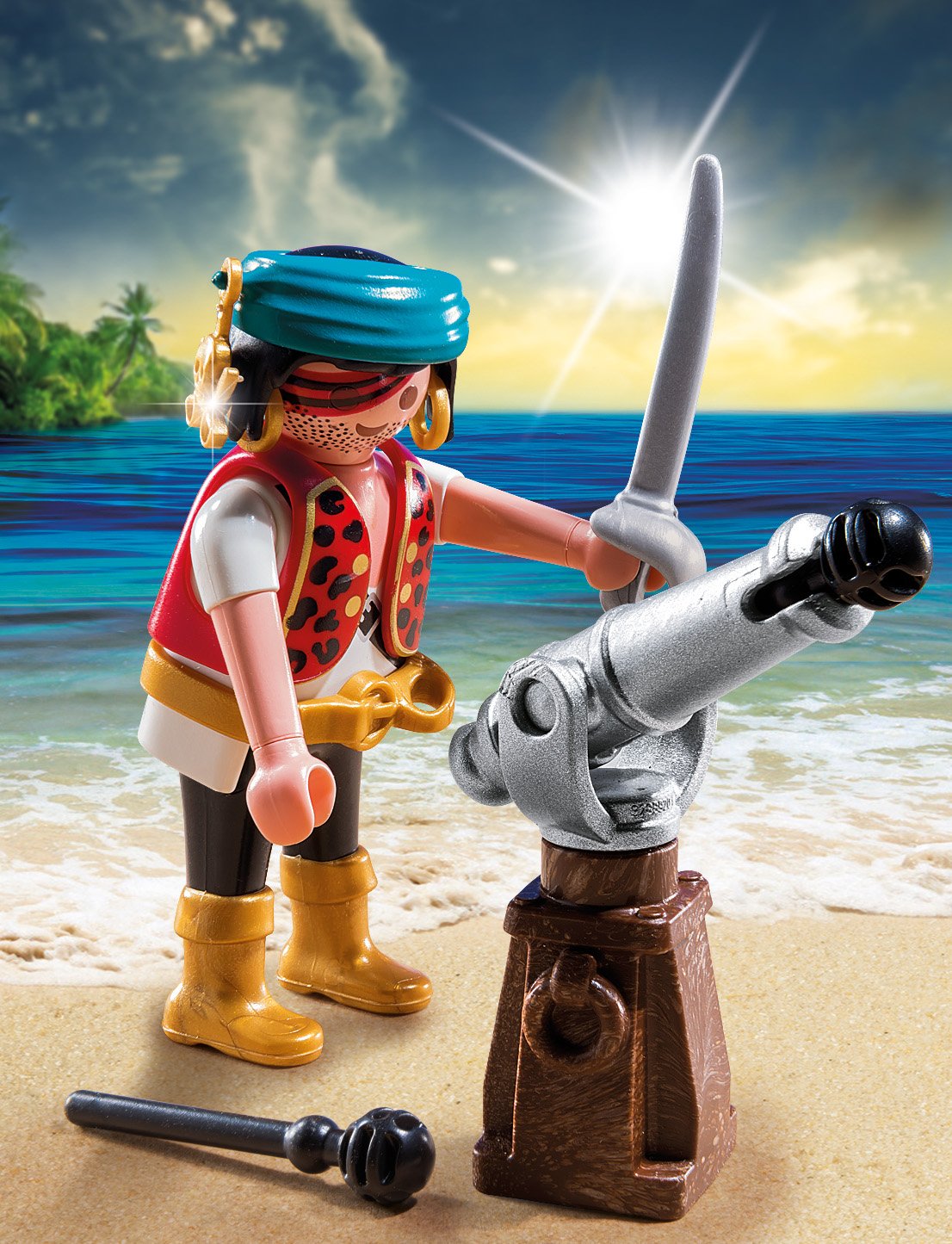 Playmobil 5378 Special Plus Pirate with Cannon, Fun Imaginative Role-Play, PlaySets Suitable for Children Ages 4+ - Image 2