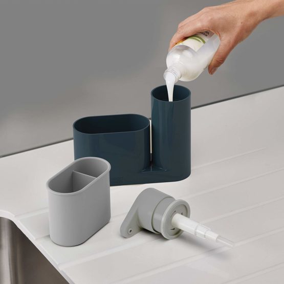 Joseph Joseph 85090 SinkBase Sink Tidy Set, Grey, 2-Piece , Small - Image 3