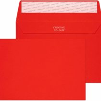 Blake Creative Colour C6 114 x 162 mm 120 gsm Peel & Seal Wallet Envelopes (106) Pillar Box Red - Pack of 500