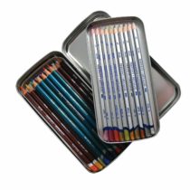 Derwent Pencil Tin, Double Layered Storage With Removable Inner Tray, Professional Quality, 2300582