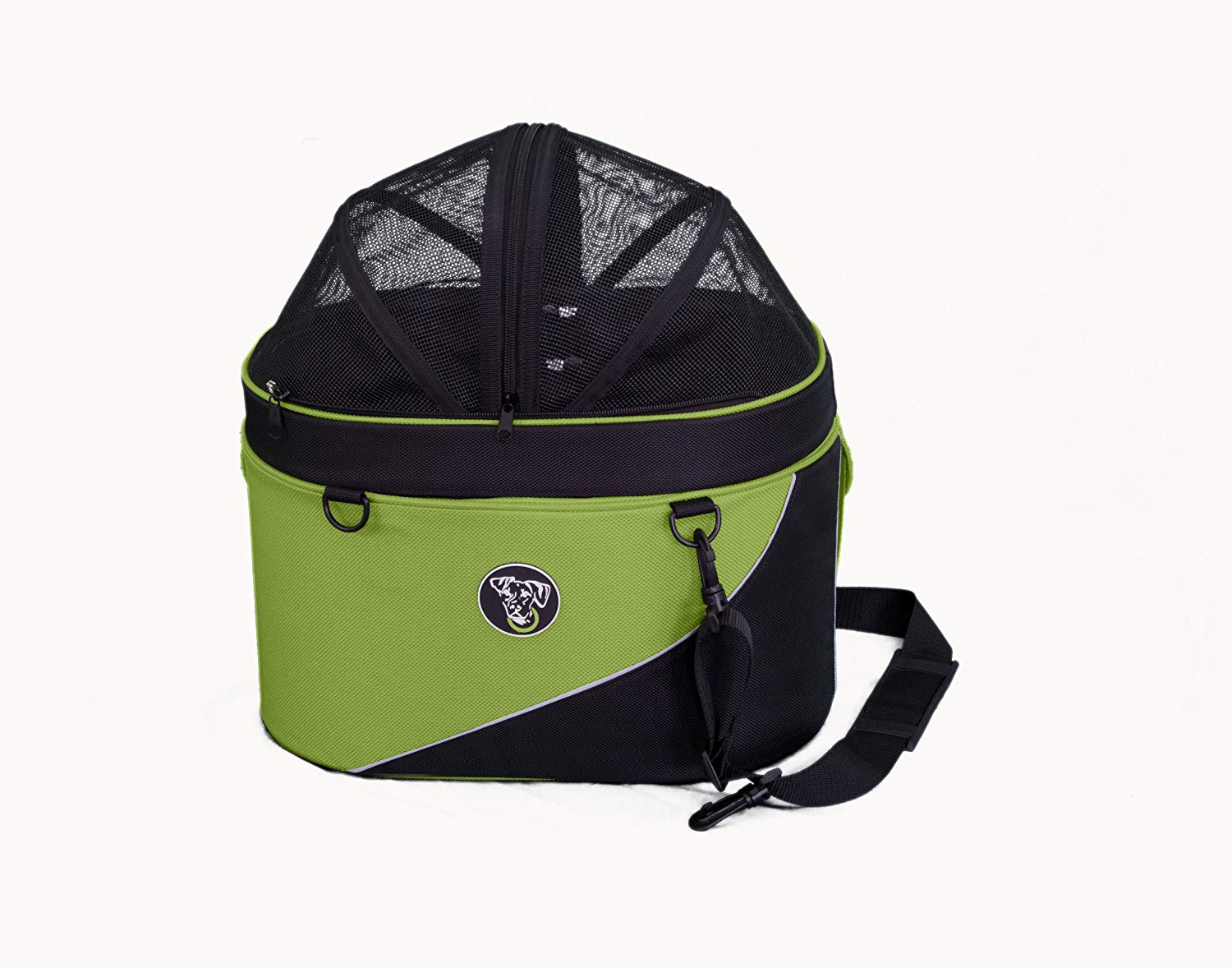 DoggyRide, Green Cocoon Bike Basket for Pets INCL. klickFix & Rain Cover, Pet Carier And Car Seat, M - Image 4