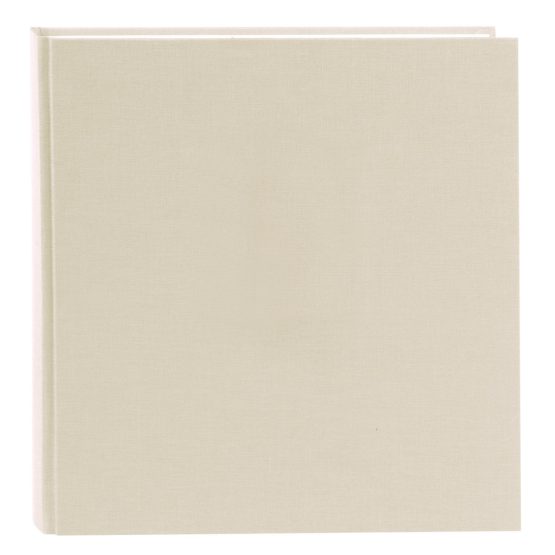Goldbuch Summertime Trend 2 27605 Photo Album with 60 White Pages with Pargamine Dividers, Memory Album with Linen Cover, Photo Album for Gluing, Beige, 30 x 31 cm