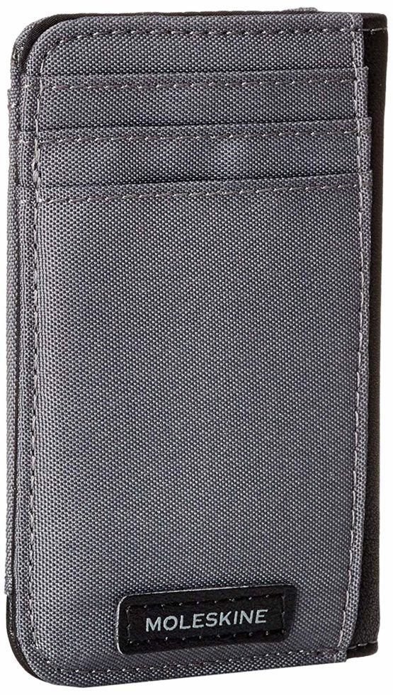 Moleskine - ID Collection - Card Wallet for Personal Documents, Bank Cards and Tickets - 4 Compartments for Bank Cards - Dimensions 7.5 x 2 x 11 cm - Colour Slate Grey - Image 2