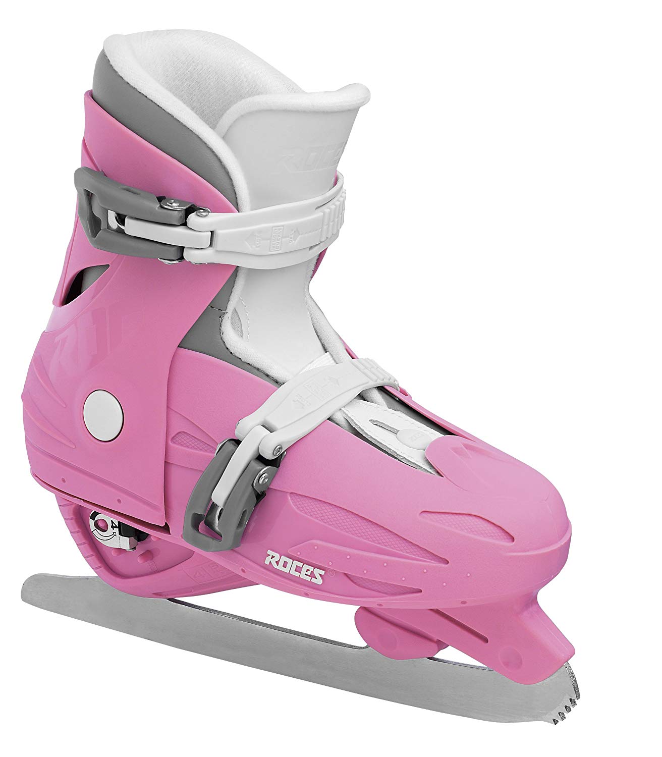 Roces MCK II F - Children's Ice Skates Pink Deep Pink/White Size:25-29, Pink - Deep Pink/White