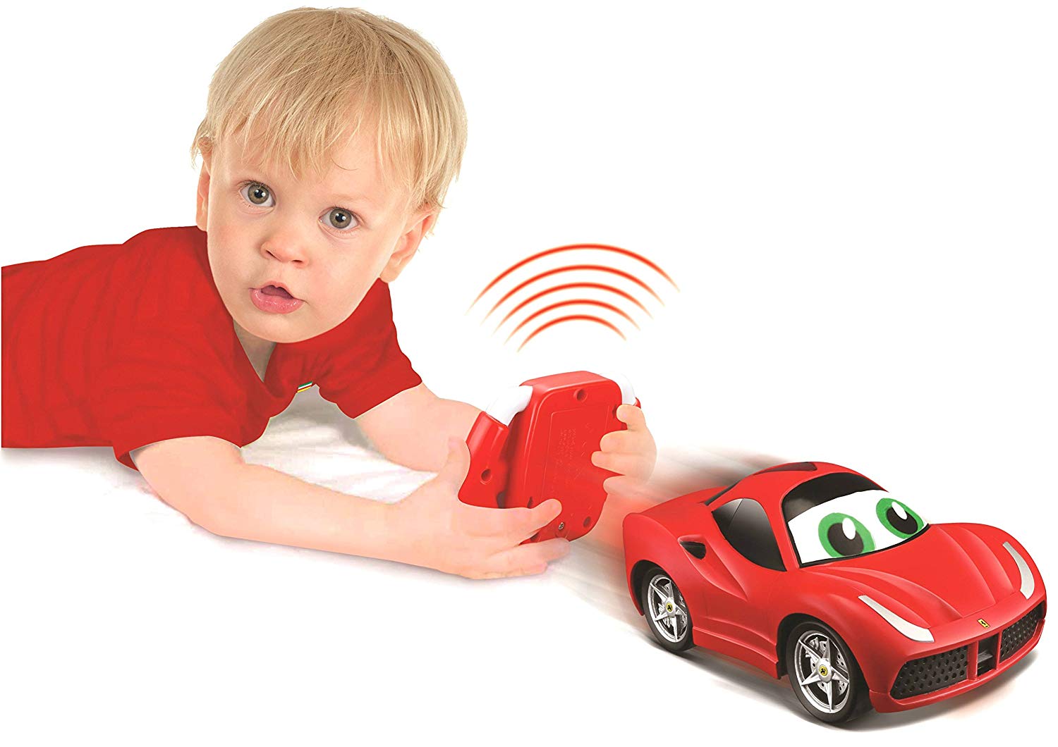 Bburago Maisto France - 82000 Function Vehicle - Junior Lil Ferrari Driver RC, Multicoloured, 7.9 cm (W) x 13.3 cm (L) x 6.6 cm (H) - Image 2
