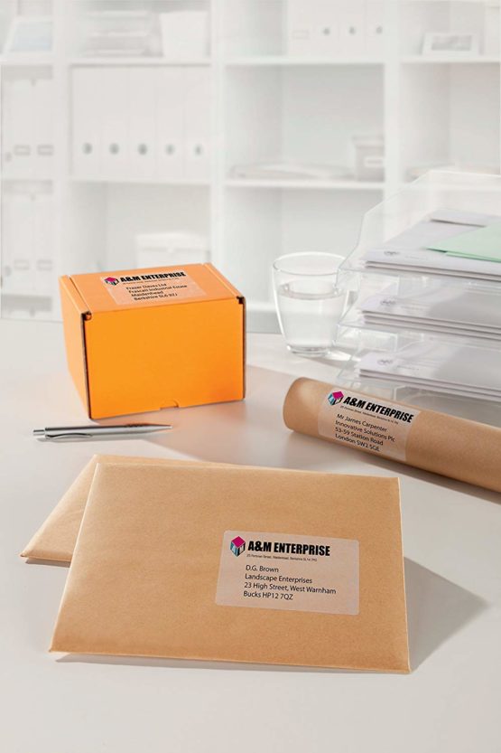 Avery Zweckform J8567-25 Shipping Labels 210 x 297 mm 25 Pack of 25 Labels Transparent - Image 3