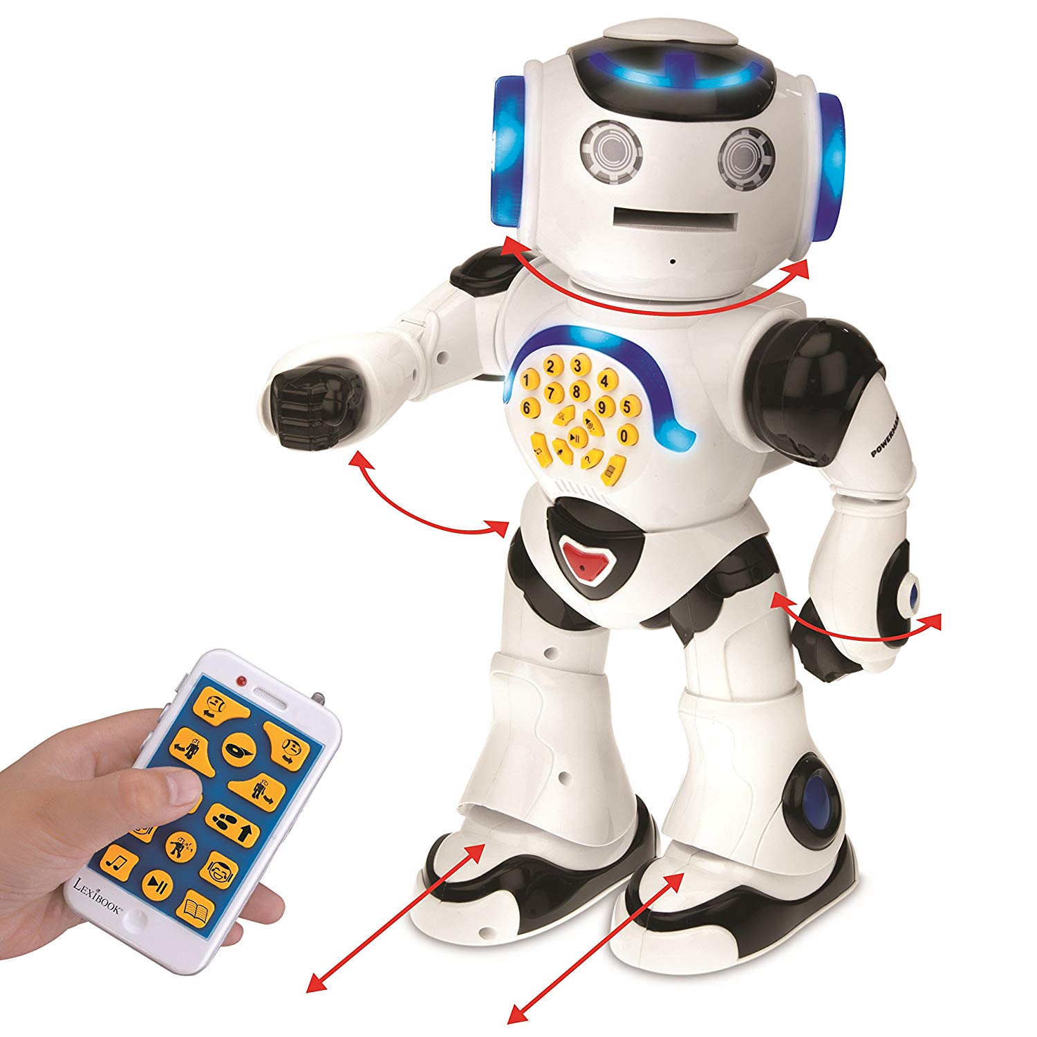 LEXIBOOK Powerman-Educational Robot for Learning Play White (Rob50ES) Spanish version, Sin tañosllaños - Image 4