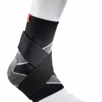 Mcdavid 5122 - Elastic Ankle Support Sleeve with Straps - Non-Neoprene Compression Ankle Support