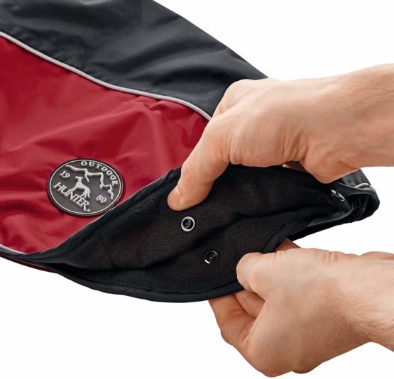 HUNTER Dog coat Uppsala Allrounder, 50 anthracite/red - Image 2