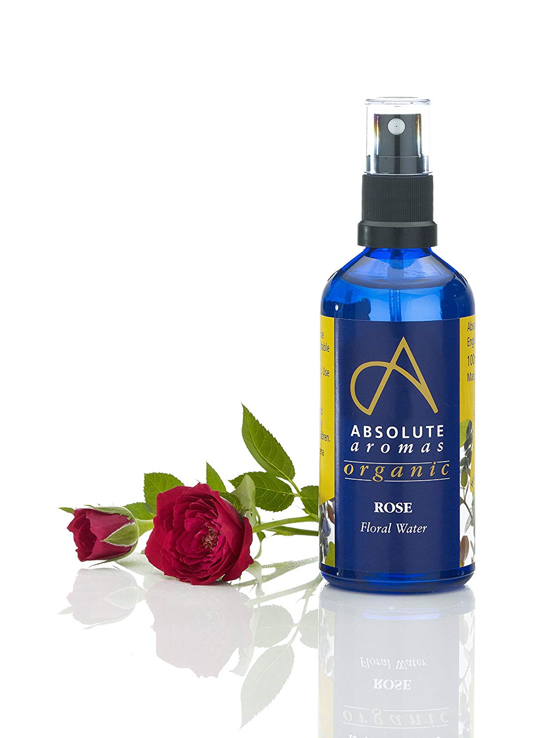 Absolute Aromas Certified Organic Bulgarian Rose Water 100ml, Pure, Natural, Nourishing and Hydrating Facial Toner Spray - Image 2