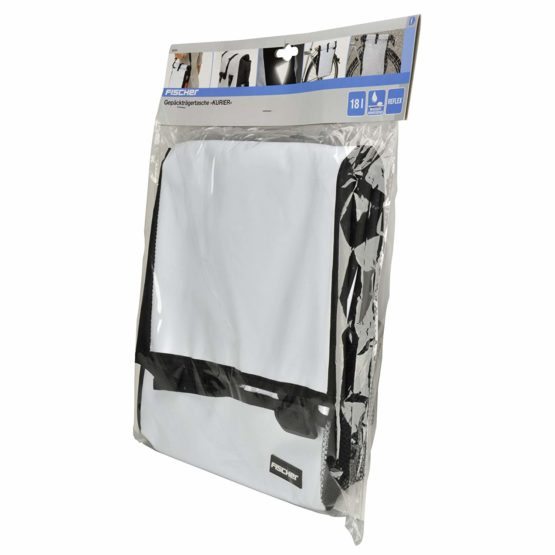 fischer Gepäckträger Bag, White, 4 x 32 x 41 cm, 18 Liter - Image 4